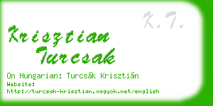 krisztian turcsak business card