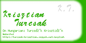 krisztian turcsak business card